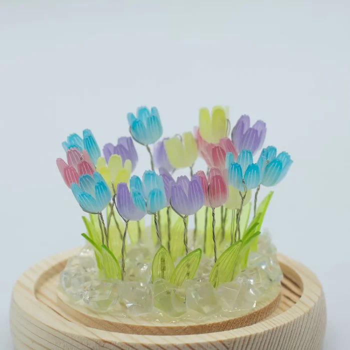 Dom de jardí Brillo Floral - 20 tulipes - LED USB