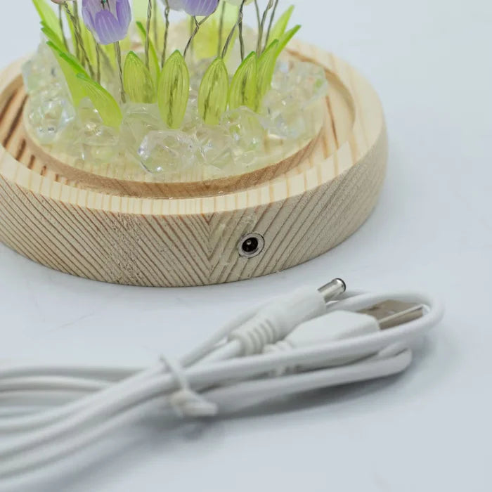 Domo Jardí Floral Glow - 20 tulipes multicolor - LED USB