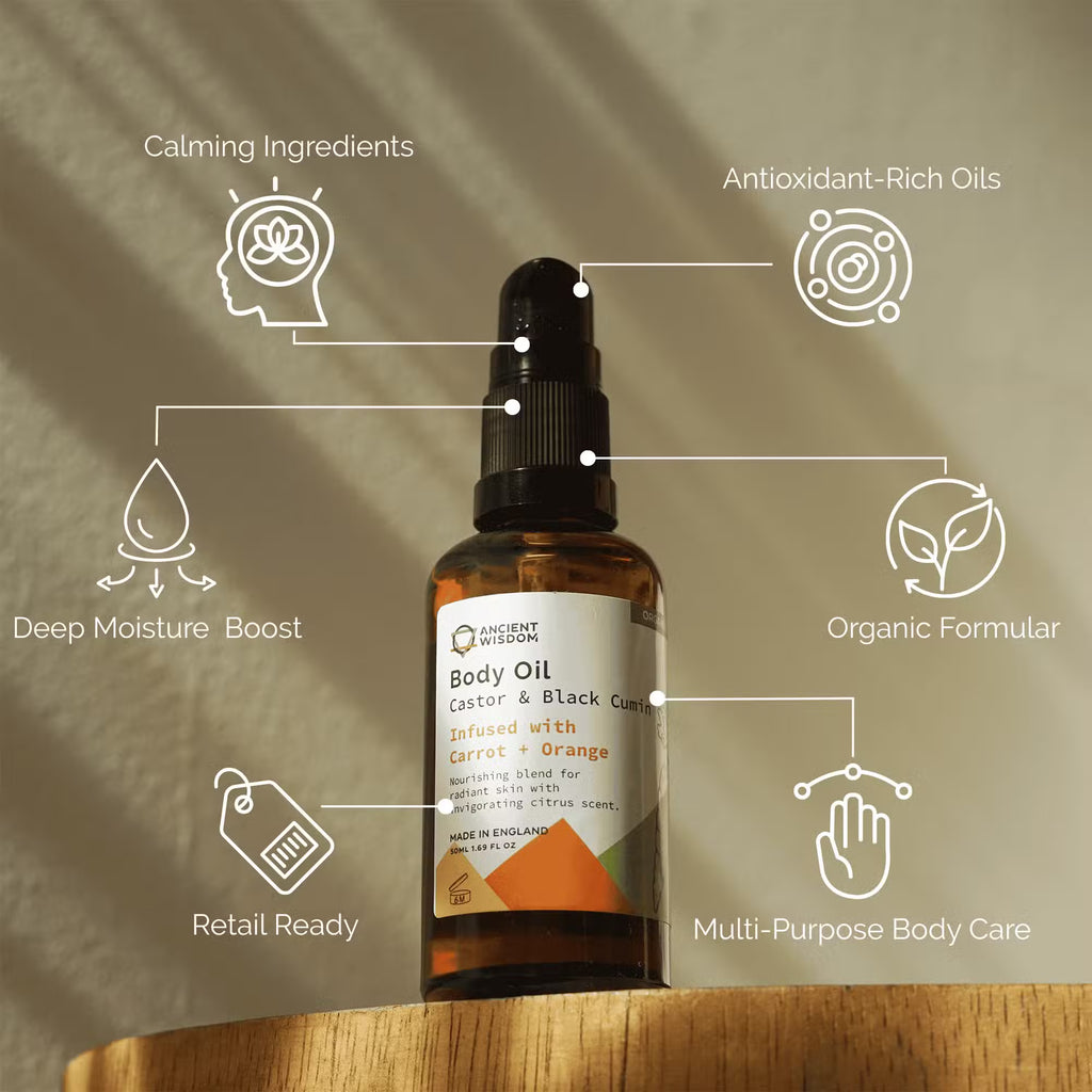 Aceite Corporal Orgánico-Zanahoria y Naranja-50ml
