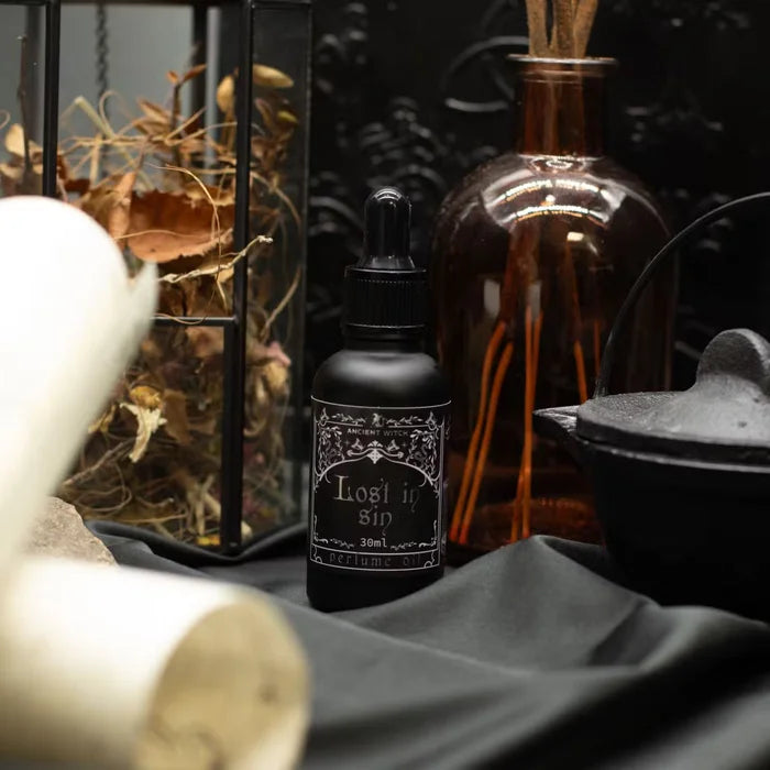 Encens d'encanteris de bruixa antic -Seducció - Pèndol d'amatista