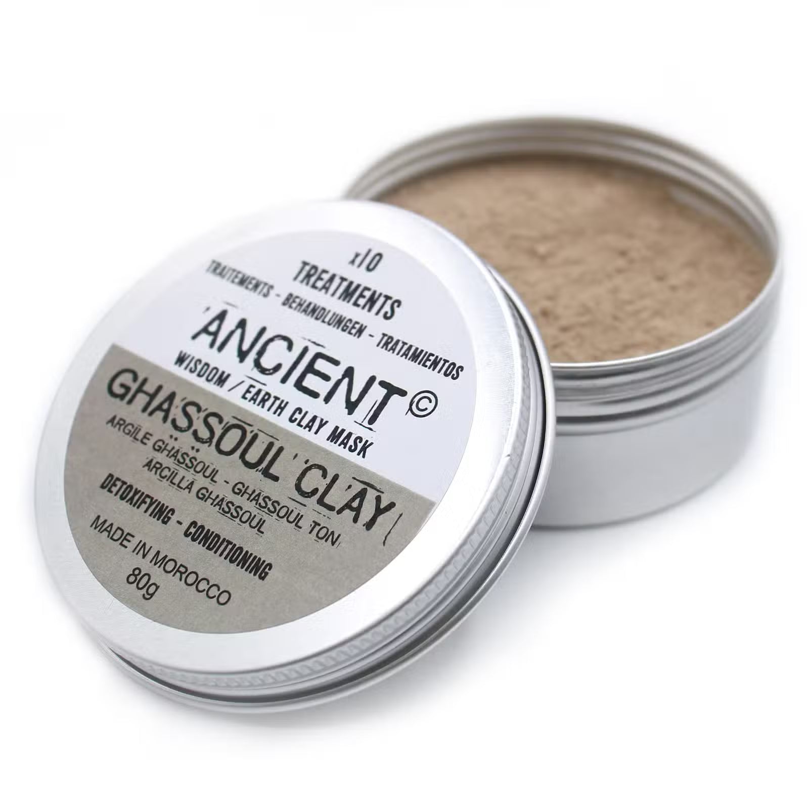 Mascarilla facial de arcilla marrón 80g