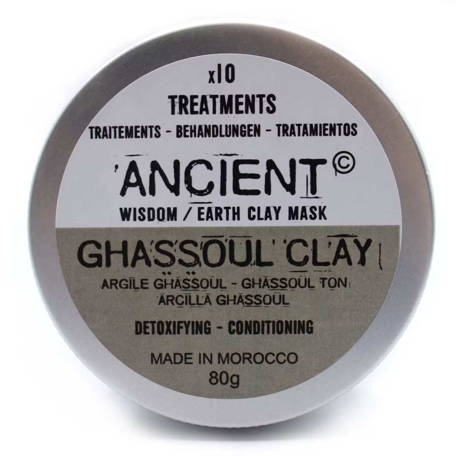 Mascarilla facial de arcilla marrón 80g
