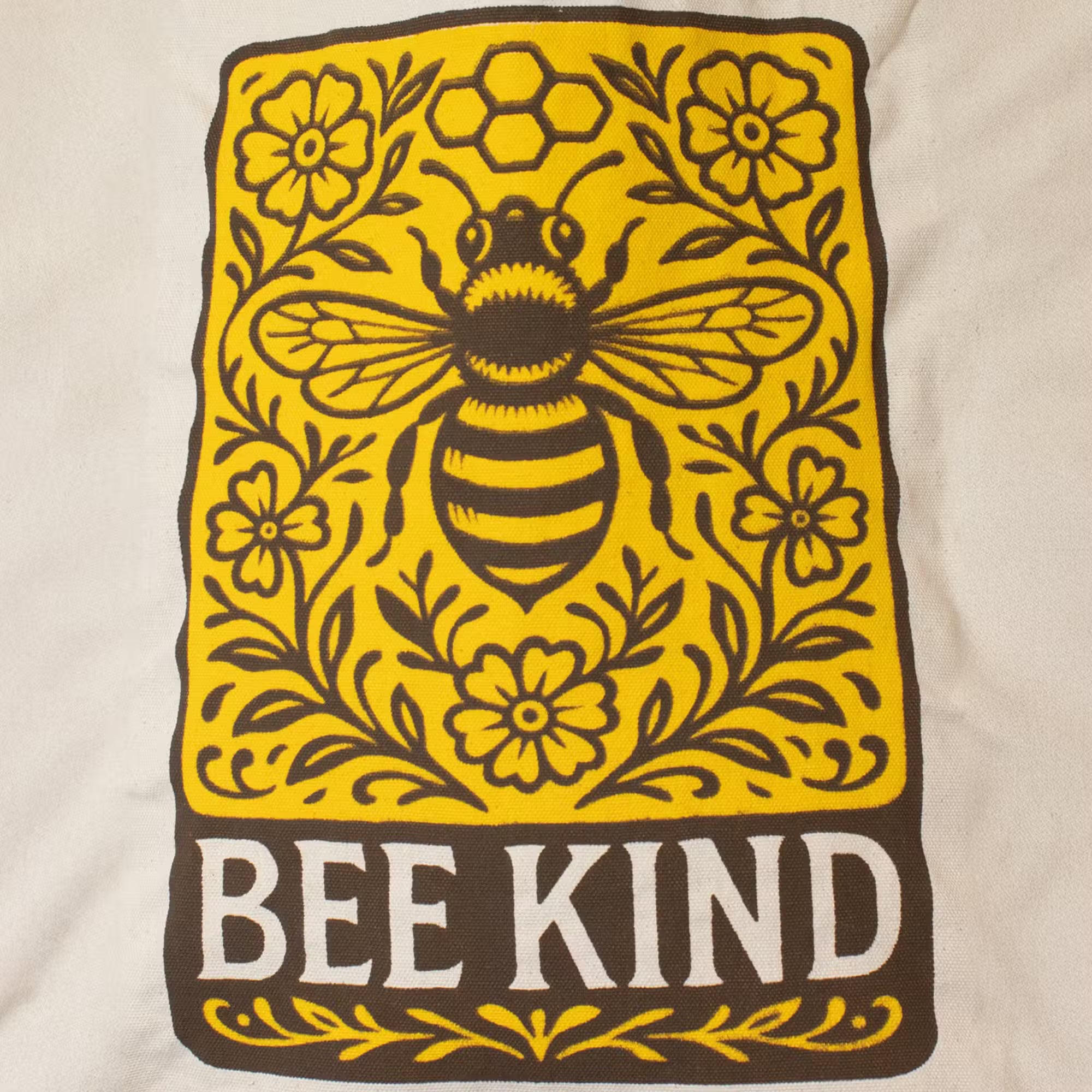 Bolsa Tote Nomad Sari Icónico -BE KIND - Natural