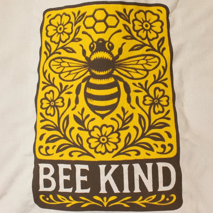 Bolsa Tote Nomad Sari Icónico -BEE KIND - Natural