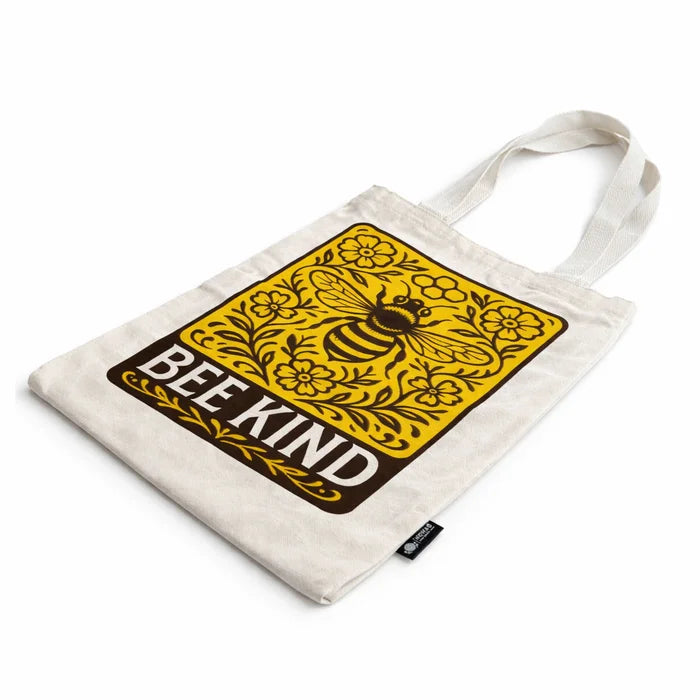 Bolsa Tote Nomad Sari Icónico -BEE KIND - Natural