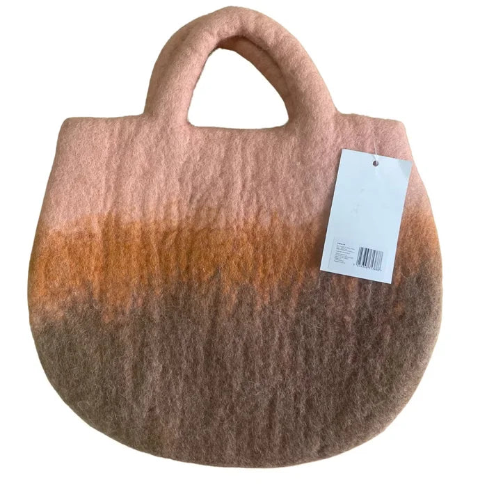 Bolsa abeja de fieltro al agua - Girasoles y abejas