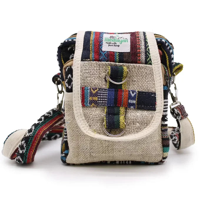 Bolso Body-Cross de cáñamo natural y Jhari