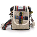 Bolso Body-Cross de cáñamo natural y Jhari