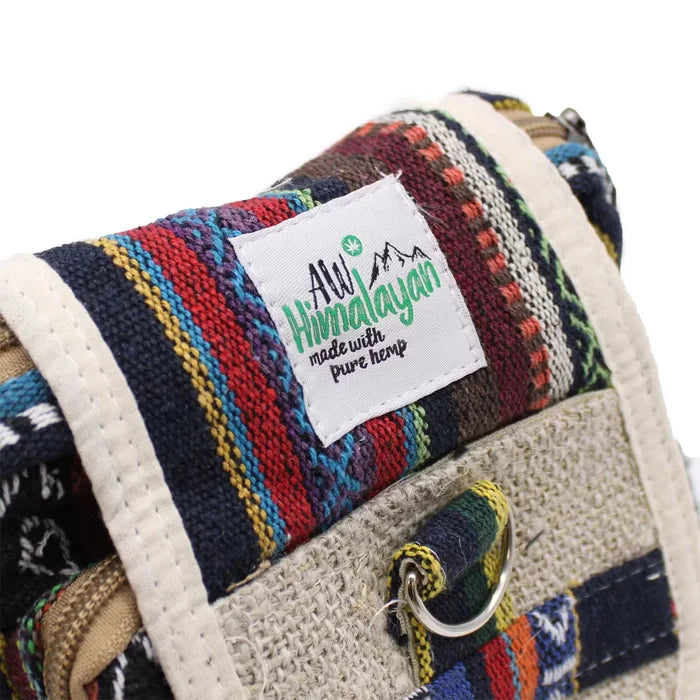 Bolso Body-Cross de cáñamo natural y Jhari