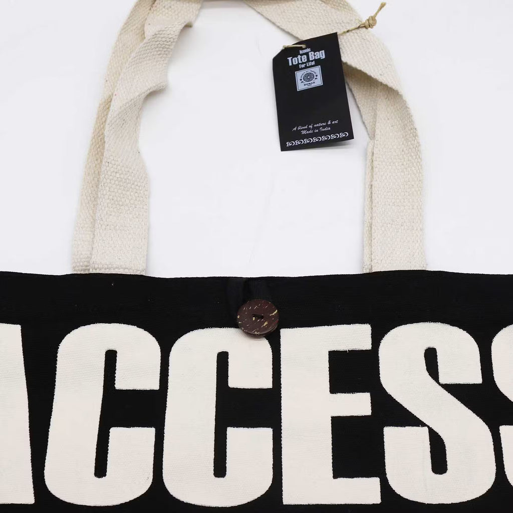 Bolso Básico Icónico Premium - ACCESS ALL AREAS -Negro natural