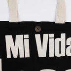 Bolsa Básico Icónico Premium - MI VIDA LOCA -Negro natural