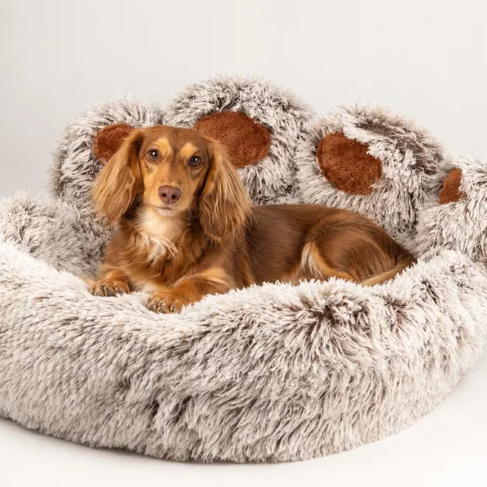 Cama para gatos y perros con forma de patita grande – 70 cm