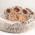 Cama para gatos y perros con forma de patita grande – 70 cm