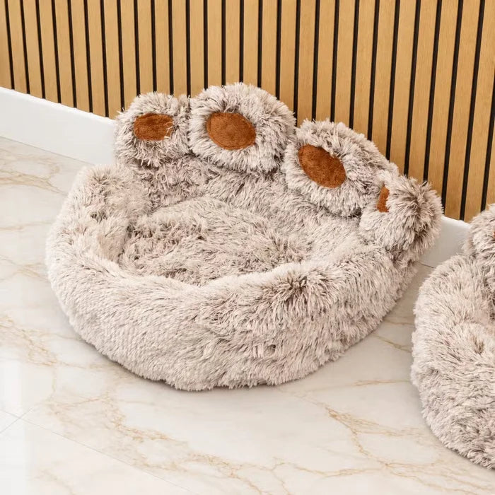 Cama para gatos y perros con forma de patita grande – 70 cm