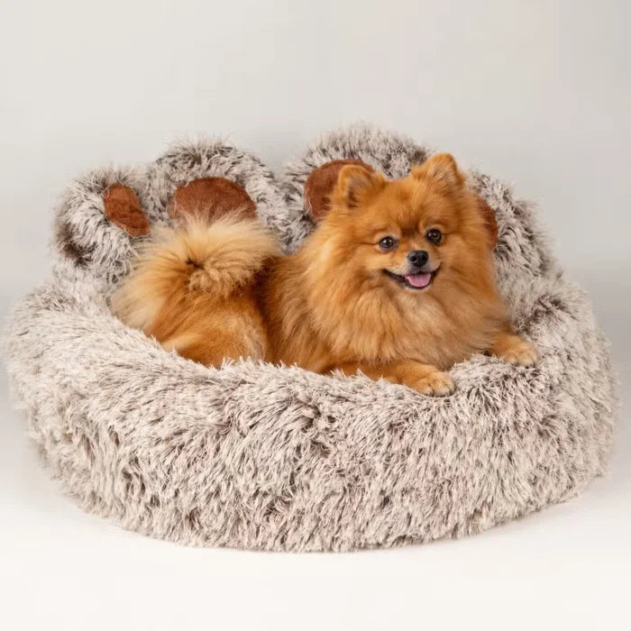Cama para gatos y perros con forma de patita mediana grande - 60 cm