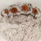 Cama para gatos y perros con forma de patita mediana grande - 60 cm