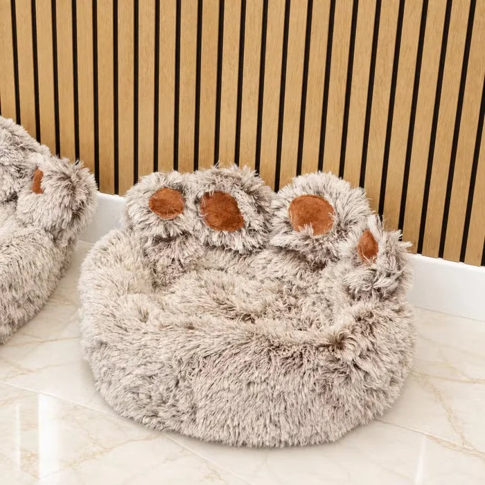 Cama para gatos y perros con forma de patita mediana grande - 60 cm