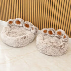 Cama para gatos y perros con forma de patita mediana grande - 60 cm