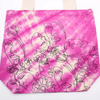 Bolsa de Algodón Tie Dye - Cara Bonita - Magenta - Asa Natural