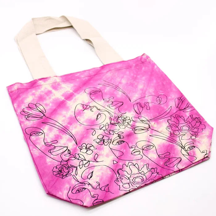 Bossa de Cotó "Tie Dye" -Cara Bonita - Magenta - Nansa Natural