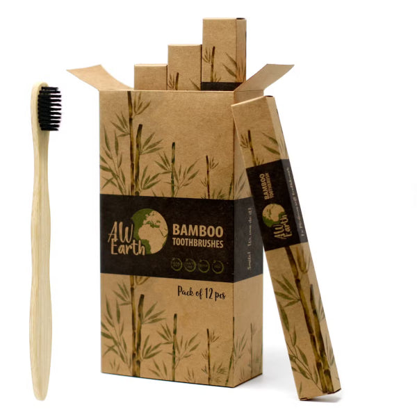 Cepillo de Dientes de Bambú Negro – Ecológico y Biodegradable | Cerdas Suaves