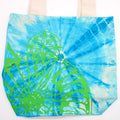 Bolsa de Algodón Tie Dye - Concha Marina - Azul y verde