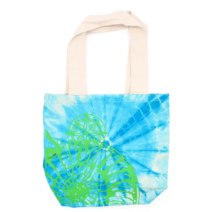 Bossa de Cotó "Tie Dye" - Concha Marina - Blava i verda