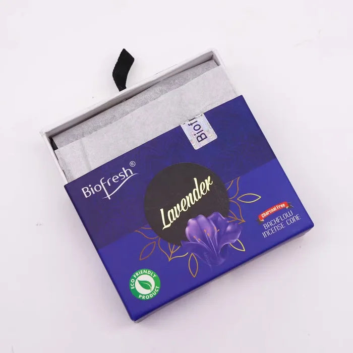 Conos de Incienso Biofresh Backflow – Lavanda (40 conos)