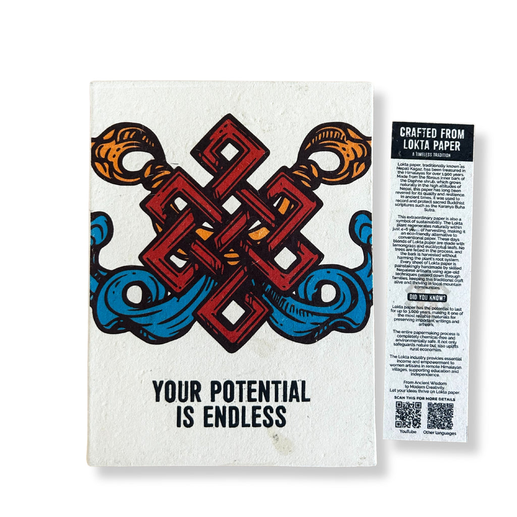 Cuaderno Grande Lokta - Tu potencial - 45 Hojas - 21 x 15 (cm)