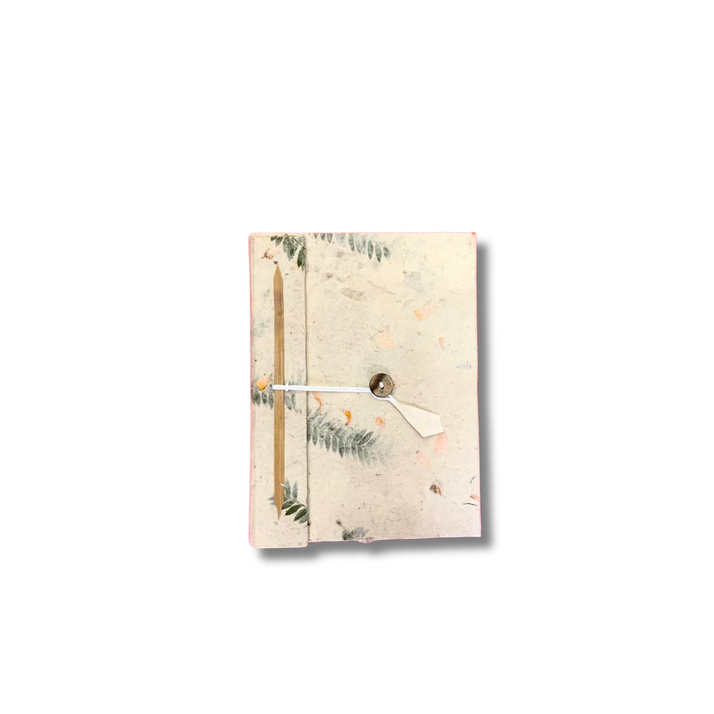 Cuaderno Mini Lokta - Flores Mixtas – 40 hojas – 12x8 cm