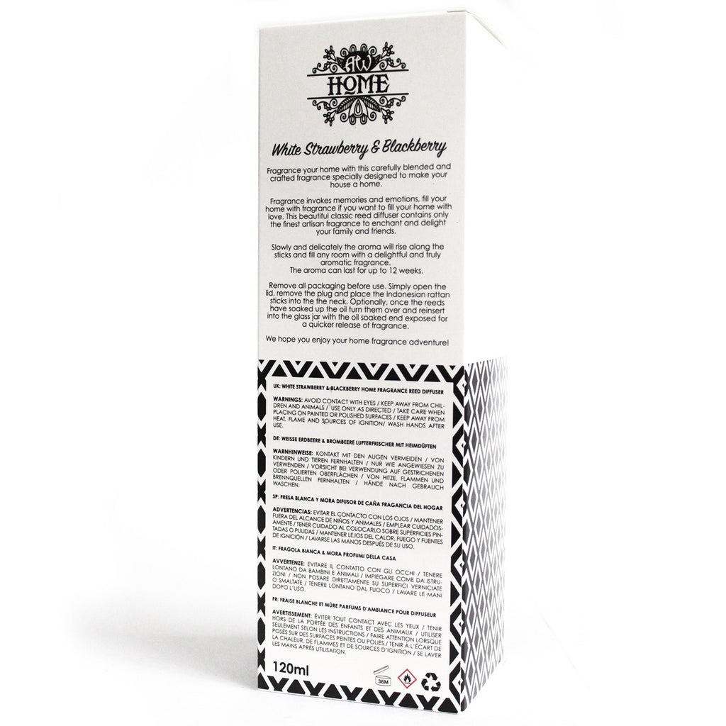 Difusor aromático de fresa blanca y frambuesa 120ml