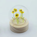 Domo de jardín Brillo Floral - 5 girasoles - Batería LED