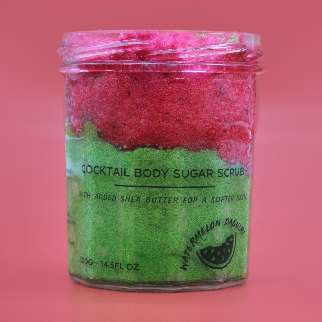 Exfoliante Corporal Natural Cocktail Sugar de Daquiri de Sandía - Frescor Frutal para una Piel Suave