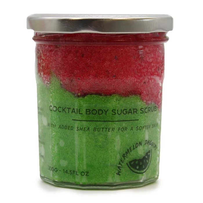 Exfoliant Corporal Natural Cocktail Sugar de Daiquiri de Melancia - Frescor Fruiter per a una Pell Suau