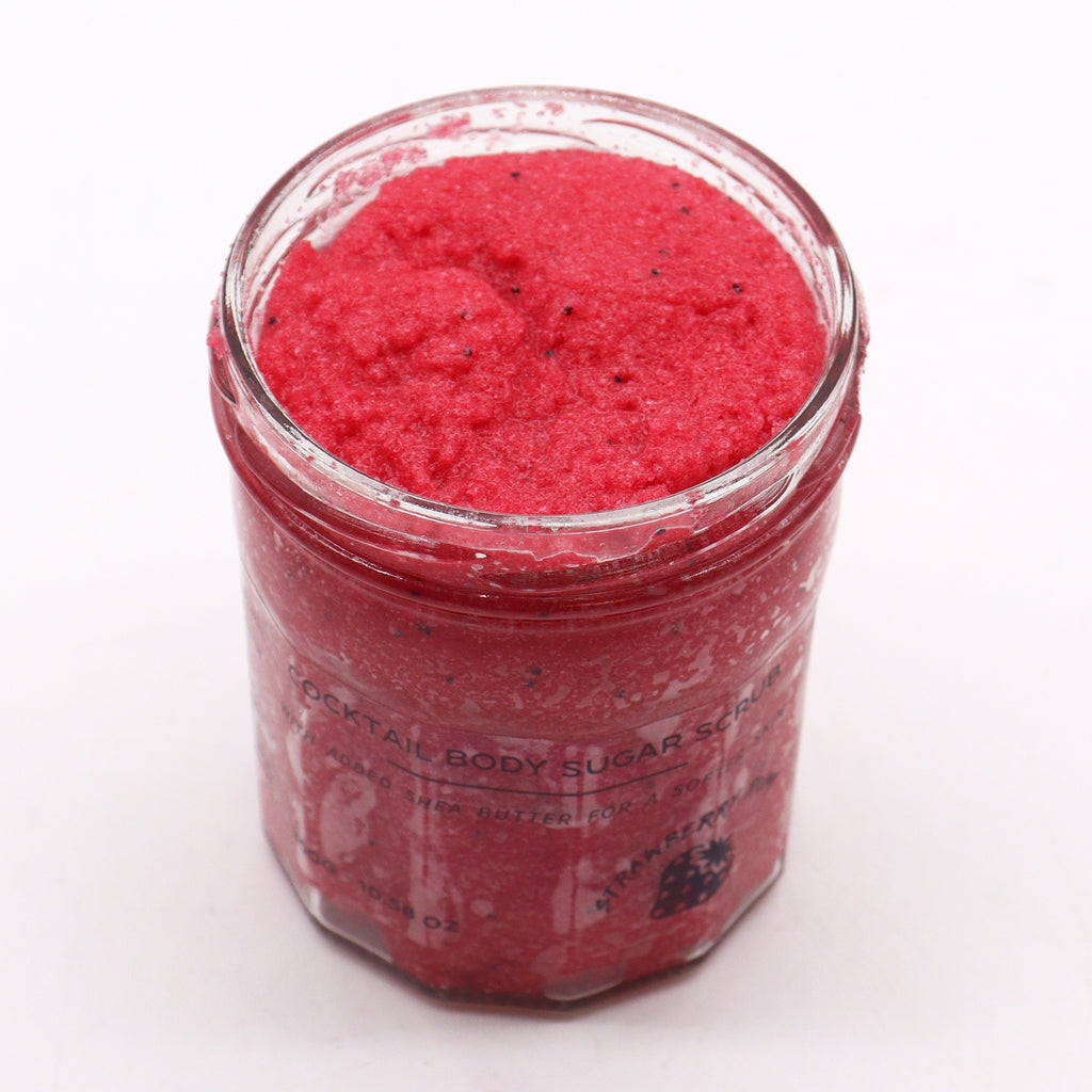 Exfoliante Corporal Natural Cocktail Sugar de Ron de Fresa - Piel Suave y Radiante
