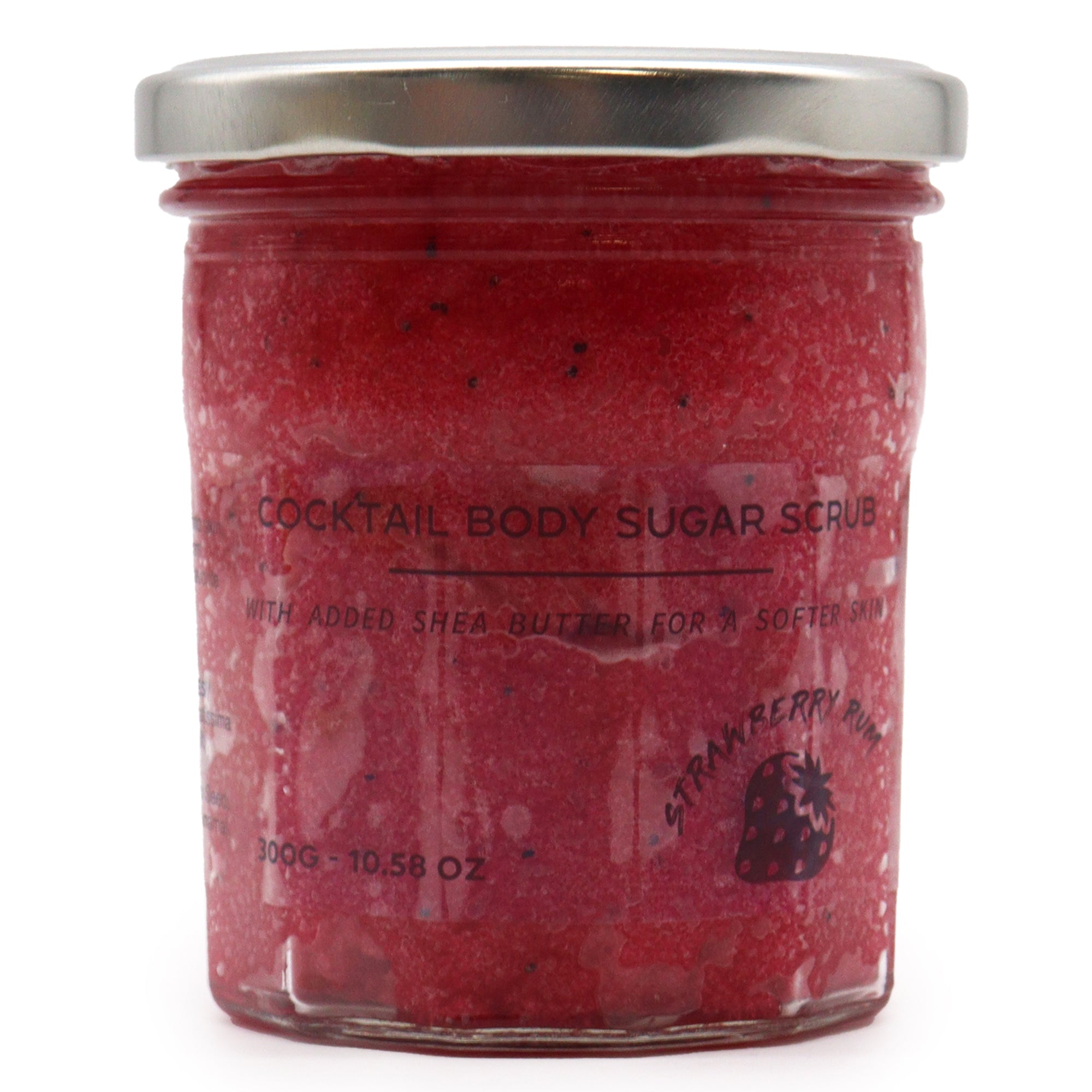 Exfoliante Corporal Natural Cocktail Sugar de Ron de Fresa - Piel Suave y Radiante