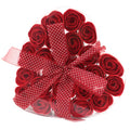 Flores de jabón de 24 unidades de rosas rojas