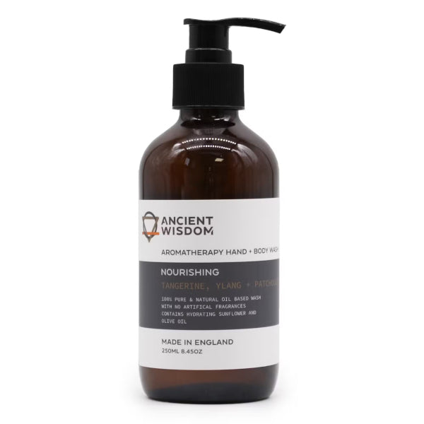 Gel de bany per a Mans i Cos de Mandarina, Ylang Ylang i Patchouli | Frescor, Equilibri i Cura Natural