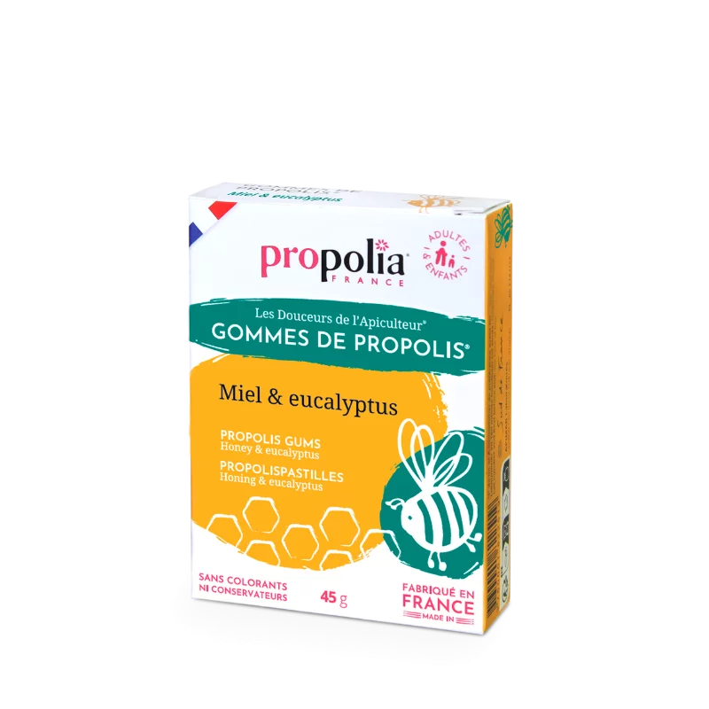 Gominolas de propóleo, miel y eucalipto – 45grs