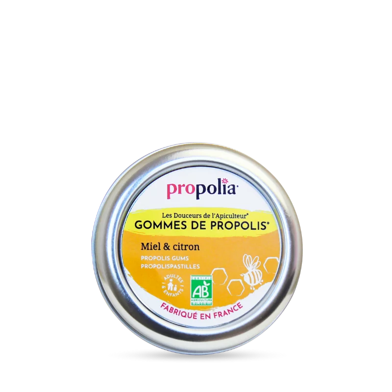 Gominolas de propóleo, miel y limón – 45 grs