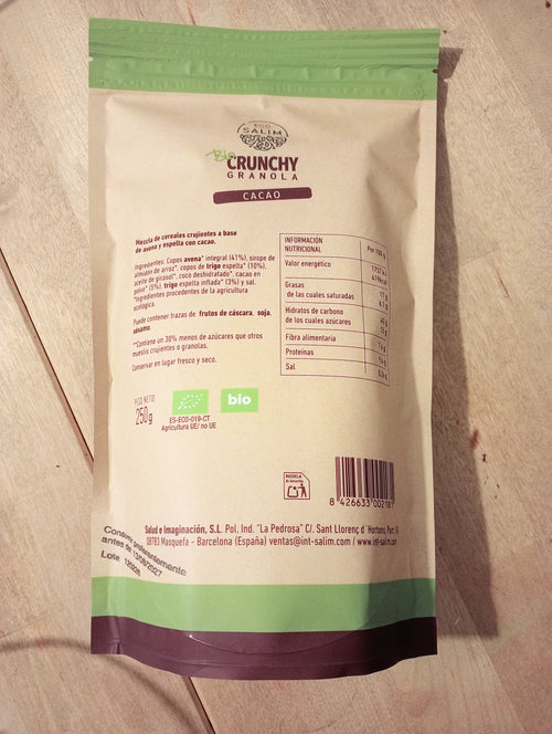 Crunchy granola cacao ECO - 250g
