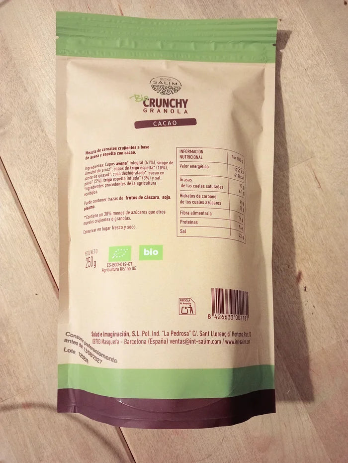 Granola cruixent cacau ECO - 250g
