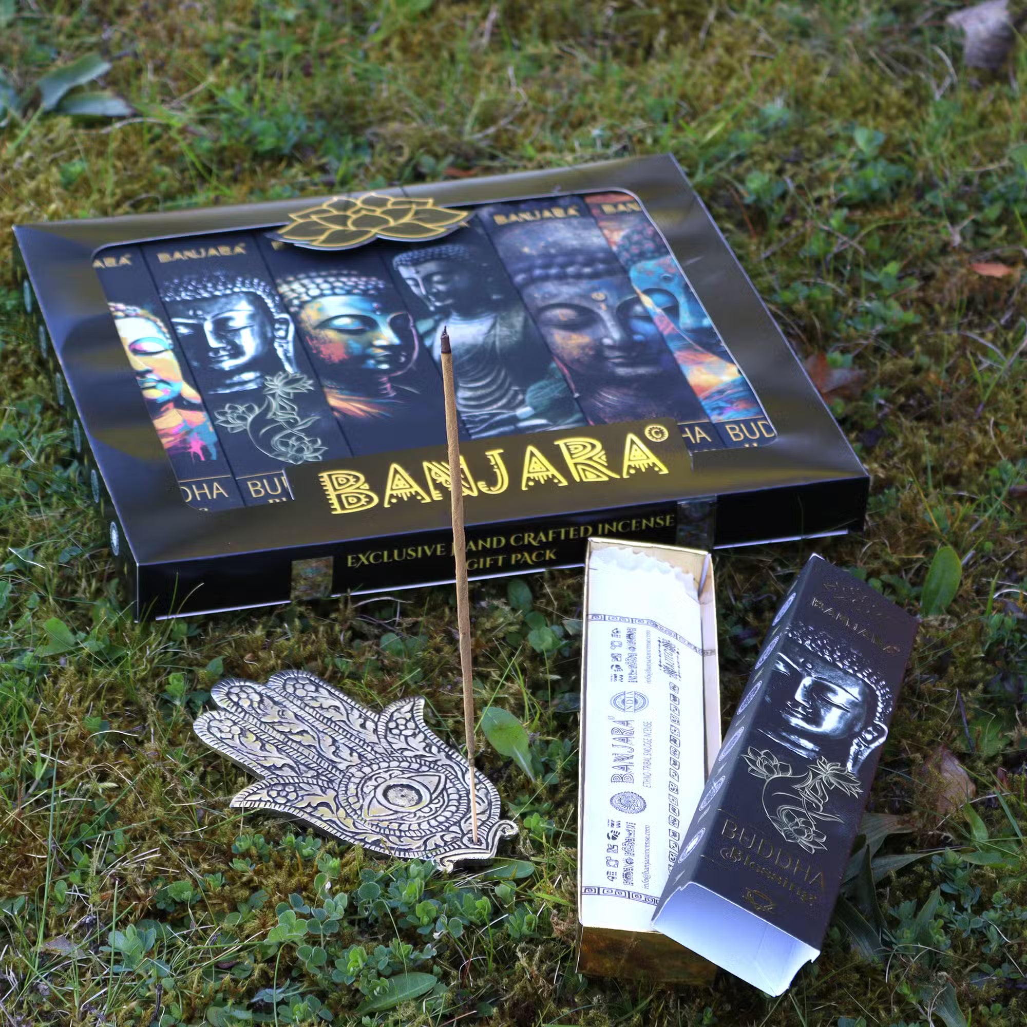 Colección Incienso Banjara Buda – Pack de 6 Cajas con Variedades Diferentes