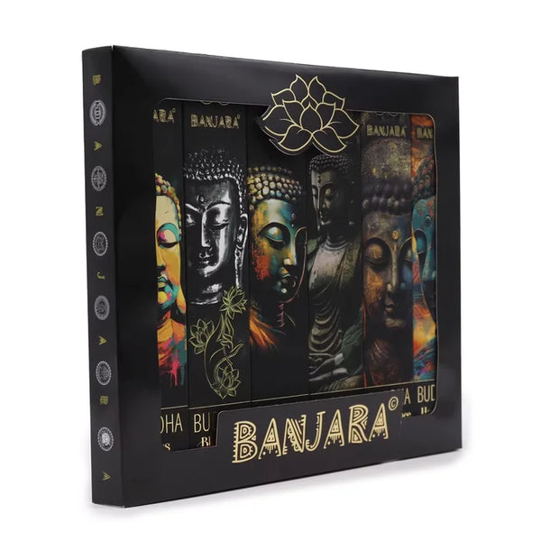 Colección Incienso Banjara Buda – Pack  de 6 Cajas con Variedades Diferentes