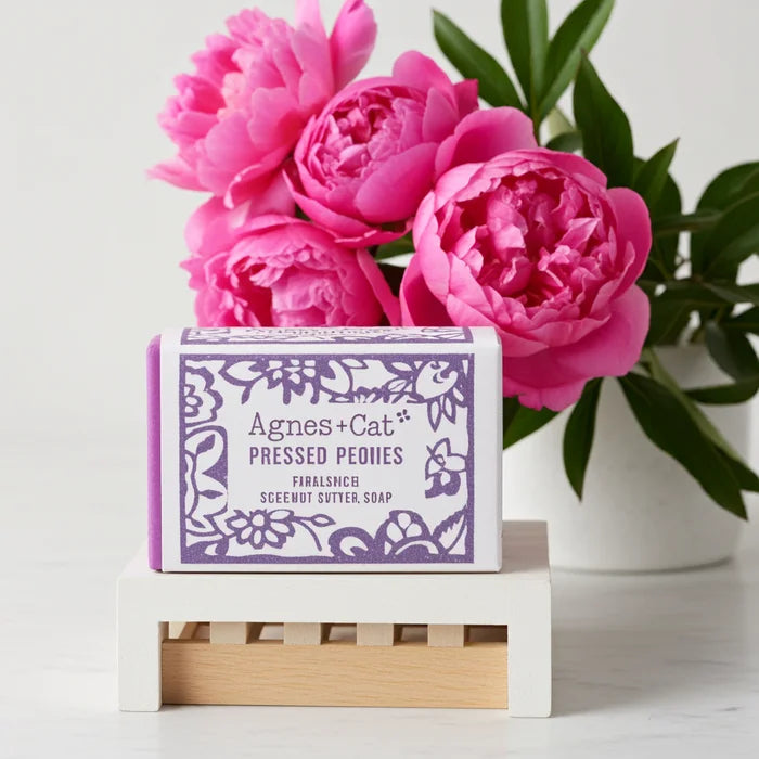 Sabó de mans artesanal de peònies premsades - 140g