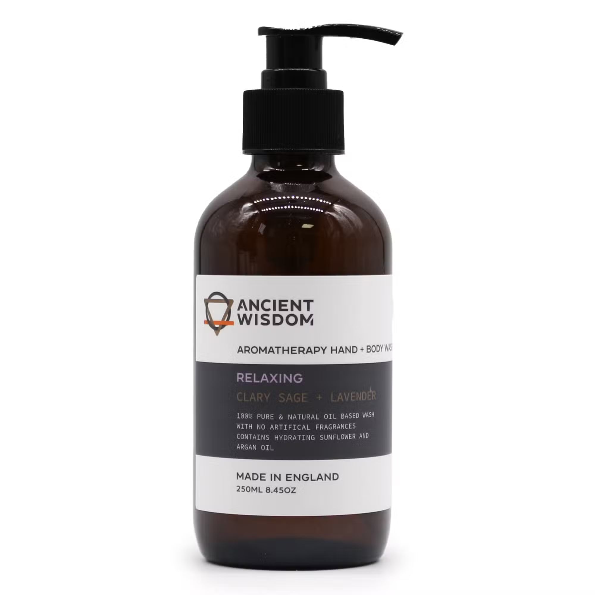 Gel de baño para Manos y Cuerpo con Salvia Sclarea y Lavanda | Limpieza y Cuidado Natural
