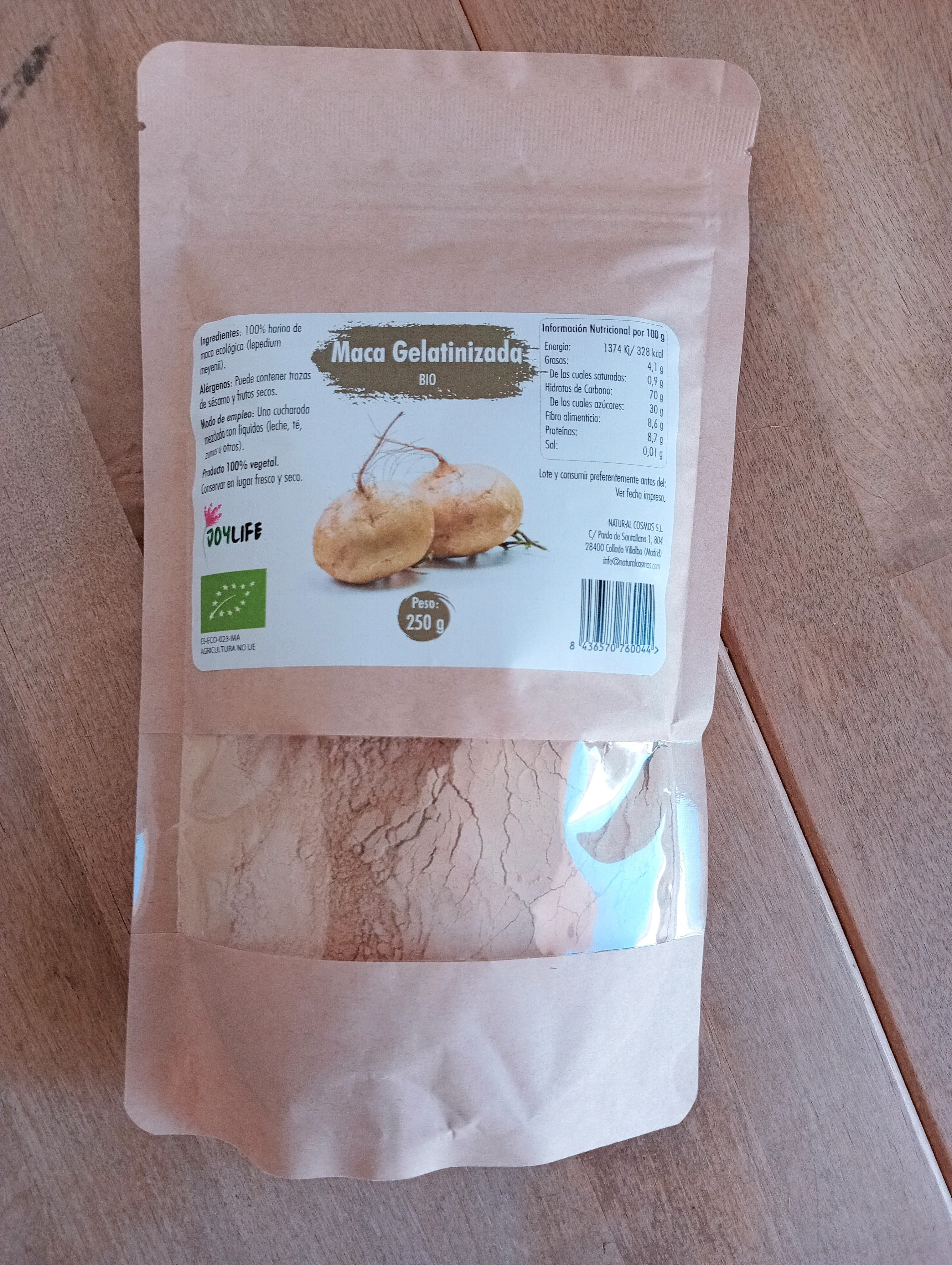 Maca gelatinizada en polvo BIO- 250G