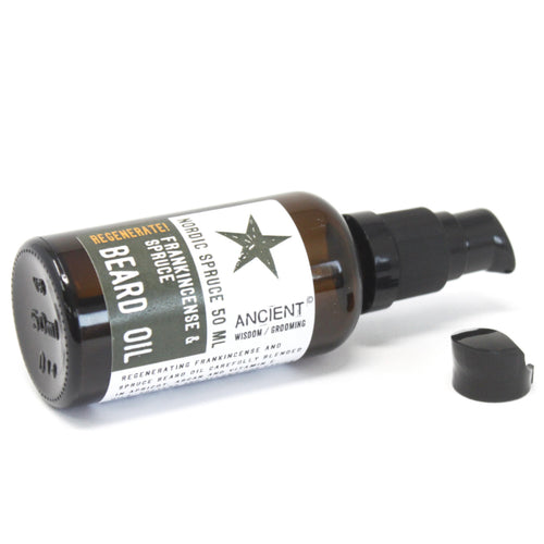 Aceite para Barba Abeto Nórdico - Regenera - 50 ml - Nutrición, Regeneración y Aroma de Bosque