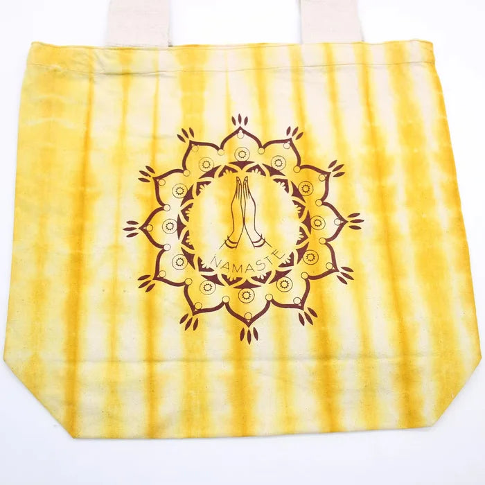 Bossa de Cotó "Tie Dye" -Namaste Hands - Yellow - Nansa Natural