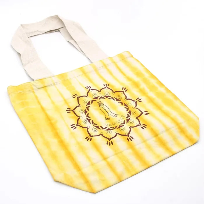 Bossa de Cotó "Tie Dye" -Namaste Hands - Yellow - Nansa Natural